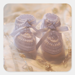 Sticker Carré Nouveau bébé