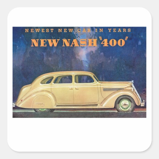 Sticker Carré Nouveau Nash "400" (Devant)