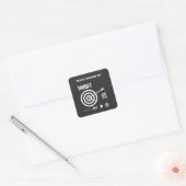 Sticker Carré nouvelle année (Enveloppe)