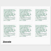 Sticker Carré Nouvelle prière de sérénité (Feuille)