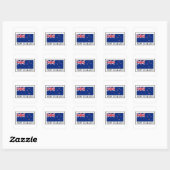 Sticker Carré Nouvelle-Zélande (Feuille)
