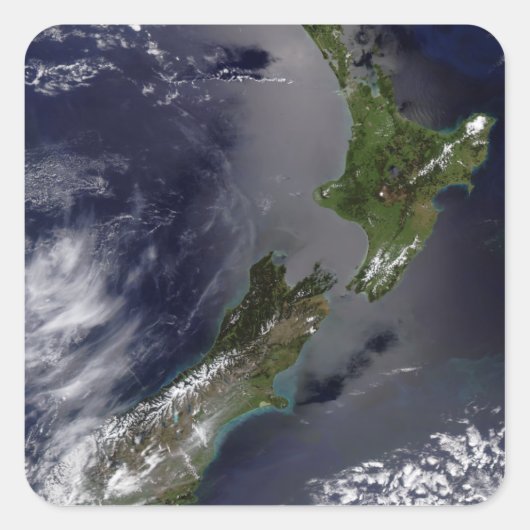 Sticker Carré Nouvelle-Zélande 4 (Devant)