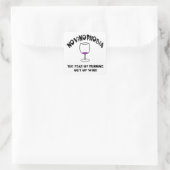 Sticker Carré Novinophobie Verre vide (Sac)