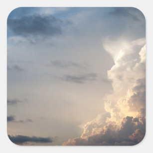 Sticker Carré Nuage de nuages Ciel nuages de tempête
