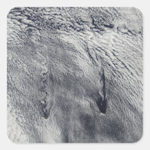 Sticker Carré Nuages au-dessus des îles de Juan Fernandez