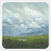 Sticker Carré Nuages en dérive (Devant)