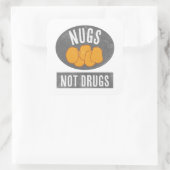 Sticker Carré Nuages et non drogues (Sac)