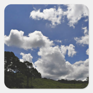 Sticker Carré Nuages Sky Paysage Nature