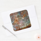 Sticker Carré Nuages sombres de Carina Nebula Hubble Space (Enveloppe)