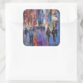 Sticker Carré Nuit de Tokyo (Sac)