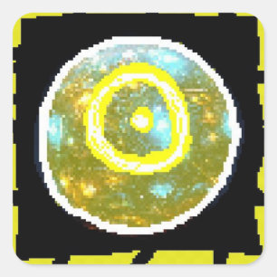 Sticker Carré Nuit du soleil