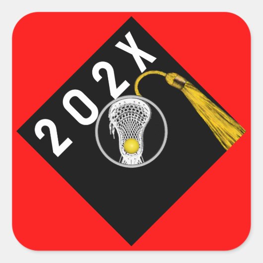 Sticker Carré Nuit principale de Lacrosse (Devant)