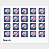 Sticker Carré Nuits Cherry Blossom (Feuille)