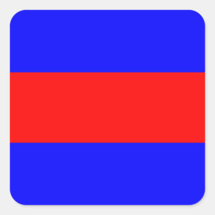 Sticker Carré numéro de l'alphabet maritime fla