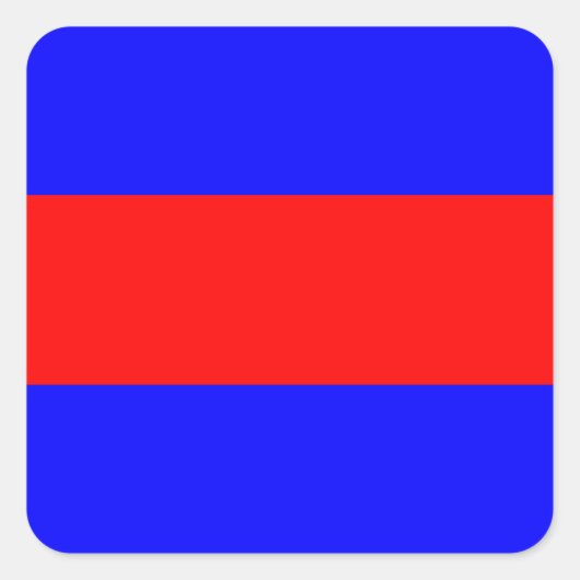 Sticker Carré numéro de l'alphabet maritime fla (Devant)