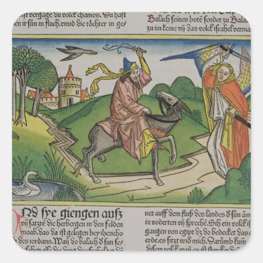 Sticker Carré Numéros 22 20-35 Le cul de Balaam, du 'N (Devant)