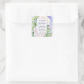 Sticker Carré Numéros 6 24-26 Le Seigneur vous bénisse Fleurs (Sac)