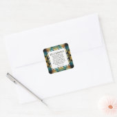 Sticker Carré Numéros 6:24-26 | QUE LE SEIGNEUR VOUS BÉNISSE (Enveloppe)