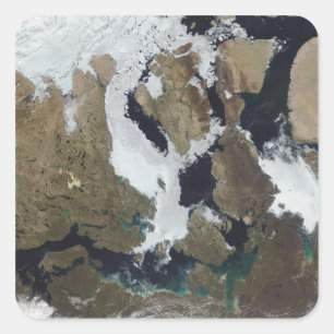 Sticker Carré Nunavut, Canada