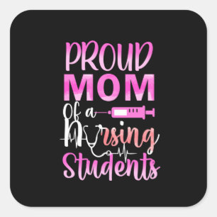 Sticker Carré Nurse   Mère de Proud