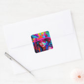 Sticker Carré Nuse vibrante (Enveloppe)