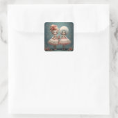 Sticker Carré Nutcracker Ballet Fashion-Flower Dancers (Sac)