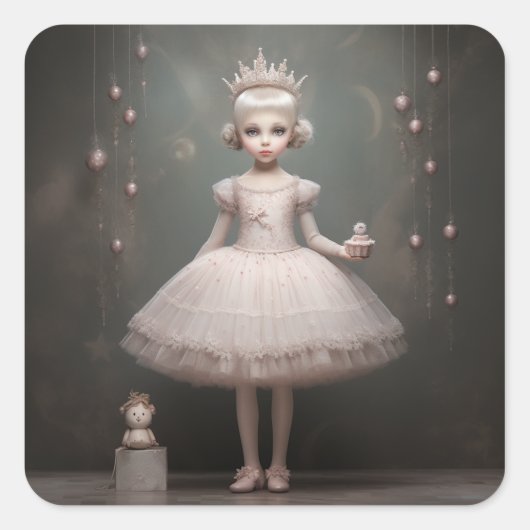 Sticker Carré Nutcracker Ballet Fashion-Sugar Plum Fairy (Devant)