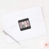 Sticker Carré Nutcracker Noël Fête de Noël cadeaux Festif (Enveloppe)