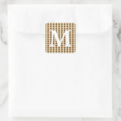 Sticker Carré Nutmeg Spice Moods Doses avec Monogramme initial (Sac)