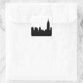 Sticker Carré NYC Skyline Silhouette, Empire State Bldg (Sac)