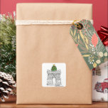 Sticker Carré NYC Washington Carré Arch Christmas Tree Holiday<br><div class="desc">L'autocollant des fêtes de New York présente l'arc Carré de Washington orné d'un joyeux sapin de Noël. Ces autocollants font des enveloppes parfaites pour la série de cartes de fin de année "Noël à New York". Créé à partir d'une illustration de stylo et d'encre originale.</div>