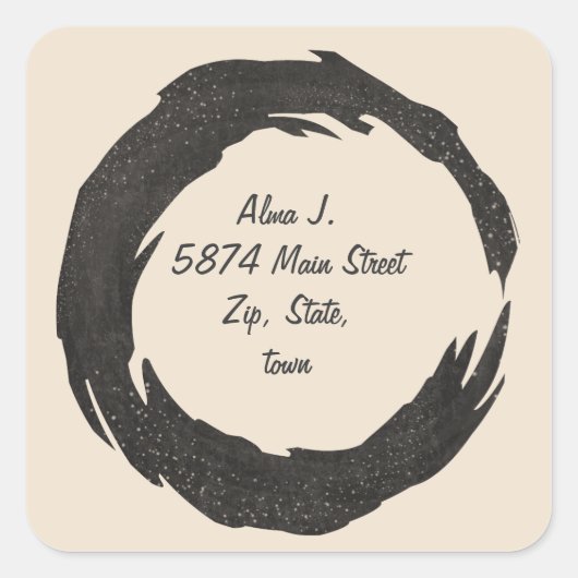 Sticker Carré o (Devant)