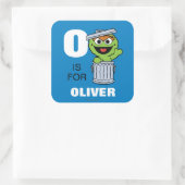 Sticker Carré O est pour Oscar le Groupe | Ajouter Votre Nom (Sac)