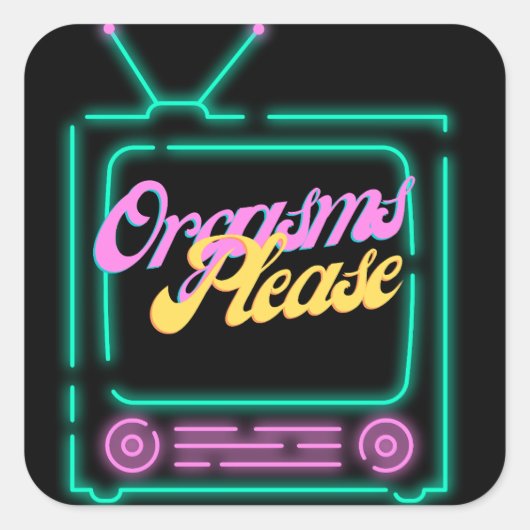 Sticker Carré O-Face S'Il Vous Plaît (Devant)