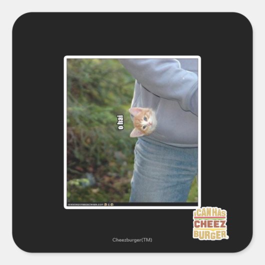 Sticker Carré O hai (Devant)