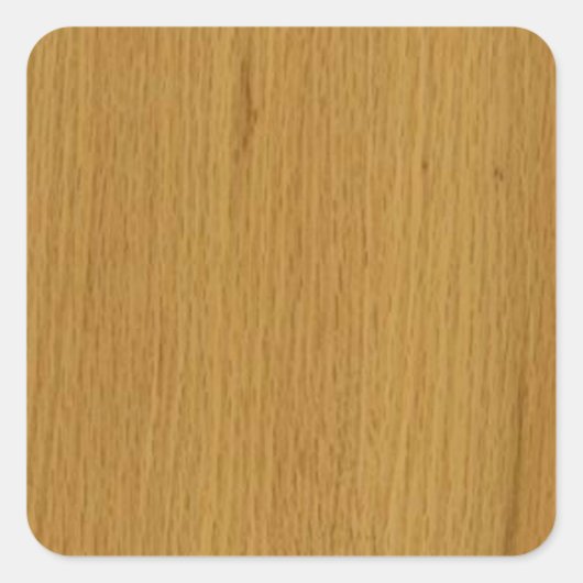 Sticker Carré OAK WOOD fini acheter BLANK blanc blanche + ajoute (Devant)