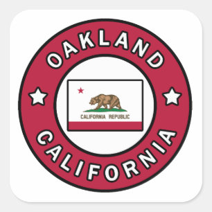 Sticker Carré Oakland Californie