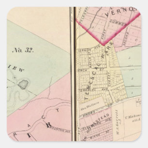 Sticker Carré Oakland, environs 1112