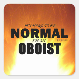 Sticker Carré Oboist normal