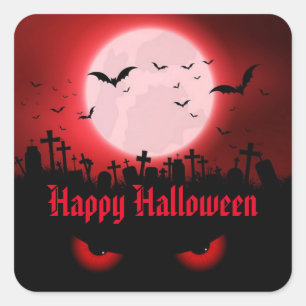 Sticker Carré Observateurs foncés de nuit