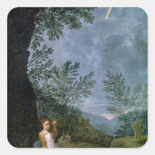 Sticker Carré Observations astronomiques