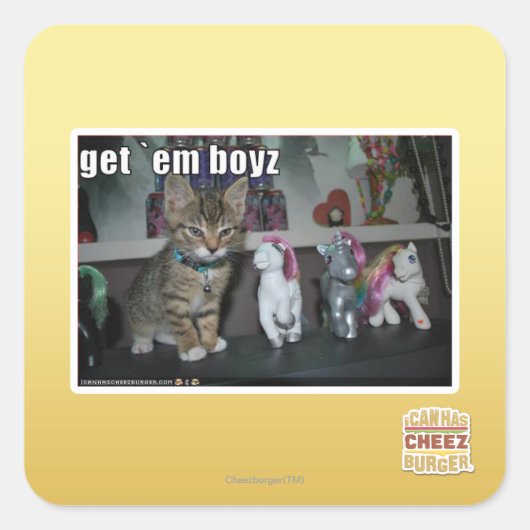 Sticker Carré Obtenez-les boyz (Devant)