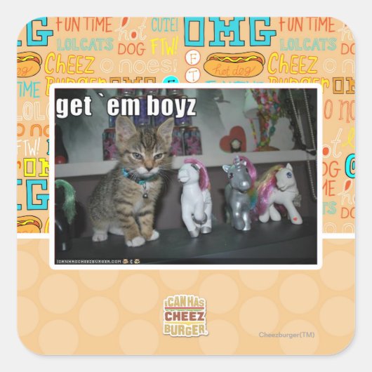 Sticker Carré Obtenez-les boyz (Devant)