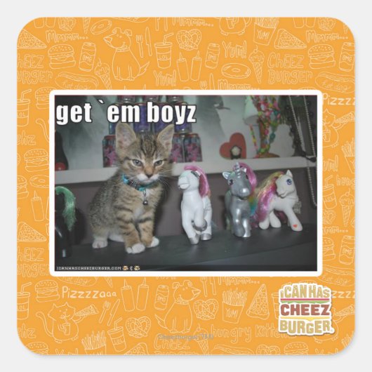 Sticker Carré Obtenez-les boyz (Devant)