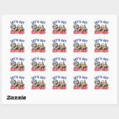 Sticker Carré Obtenons des emplacements (Feuille)