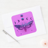 Sticker Carré Occulte de la tête de mort (Enveloppe)