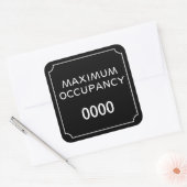 Sticker Carré Occupation maximale (Enveloppe)