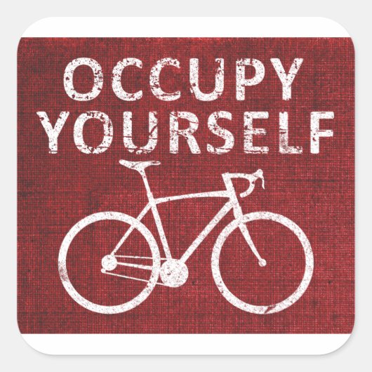 Sticker Carré Occupe-toi de toi (Devant)