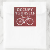 Sticker Carré Occupe-toi de toi (Sac)