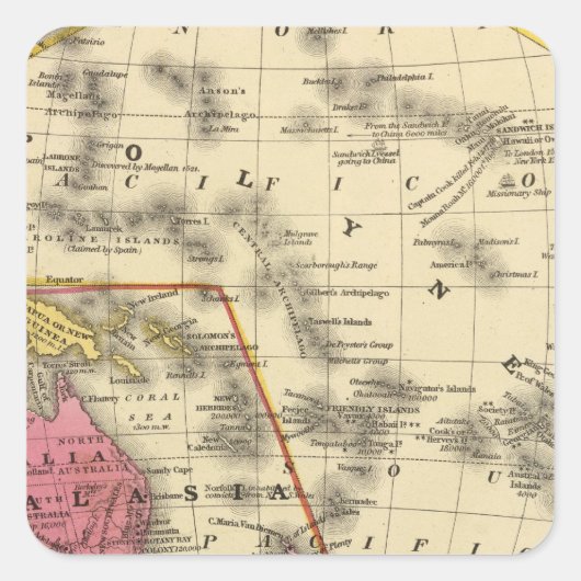 Sticker Carré Océanique (Devant)